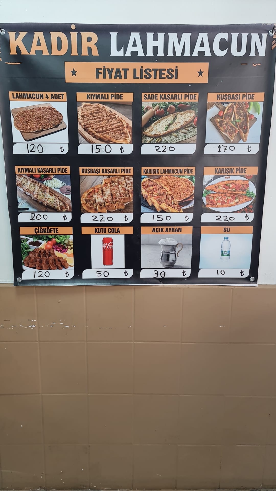 Kadir Lahmacun Pide Döner Salonu Yenişehir de Lahmacun Pide