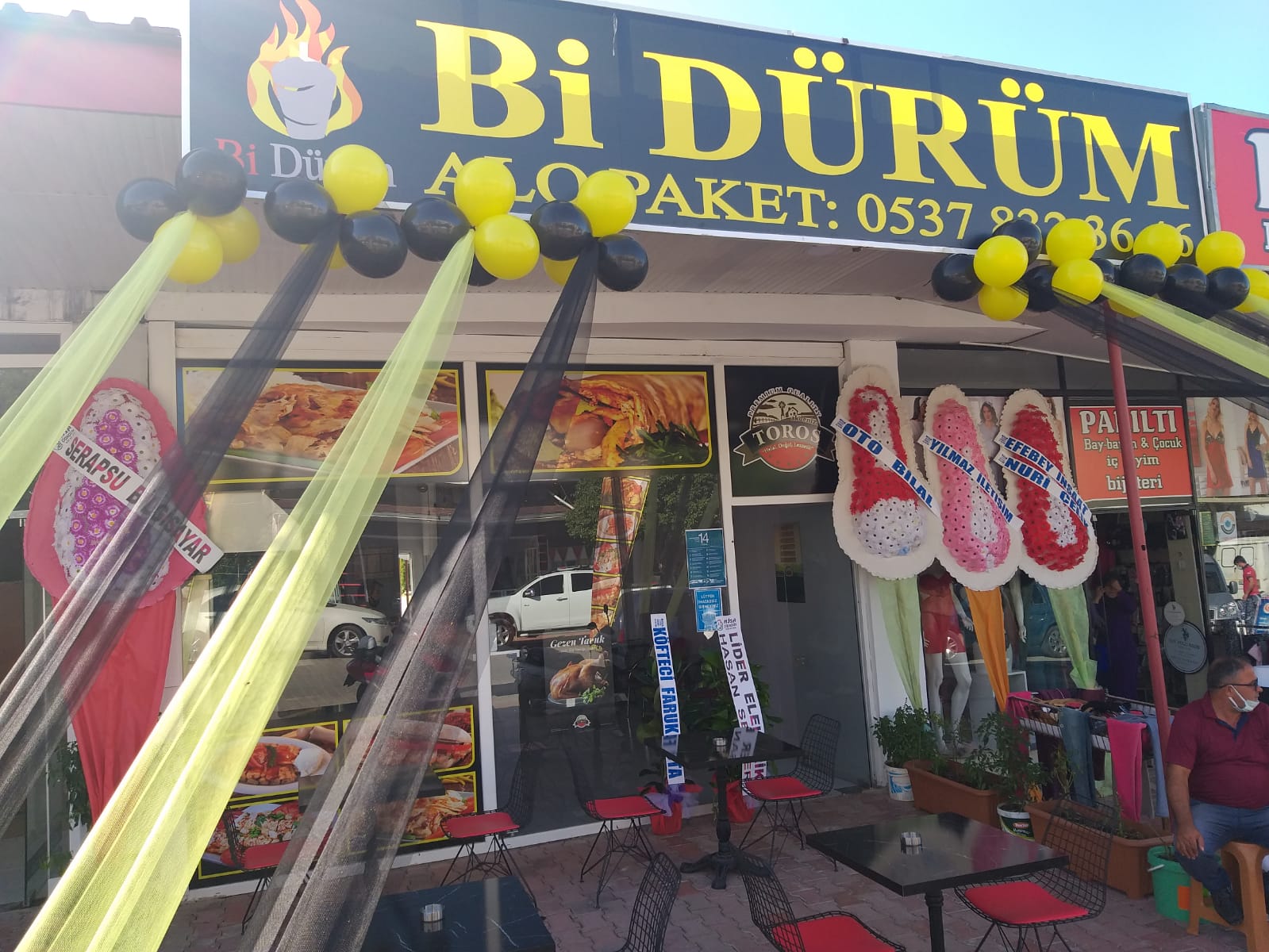 Bİ DÜRÜM 0537 832 36 46 Alanya da Toros Tavuk Döner