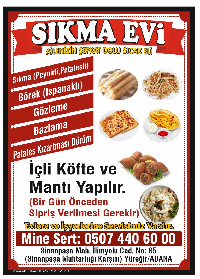 Sıkma Evi Yüreğir de Sıkma Evi